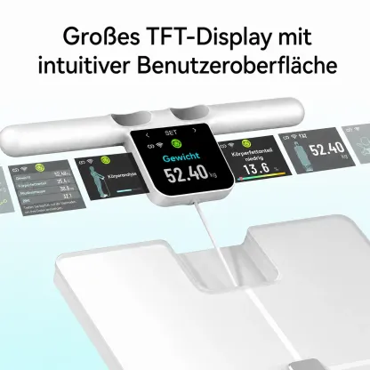 KEEPVA FitScan 8-Elektroden-Körperanalysewaage mit Doppelfrequenz