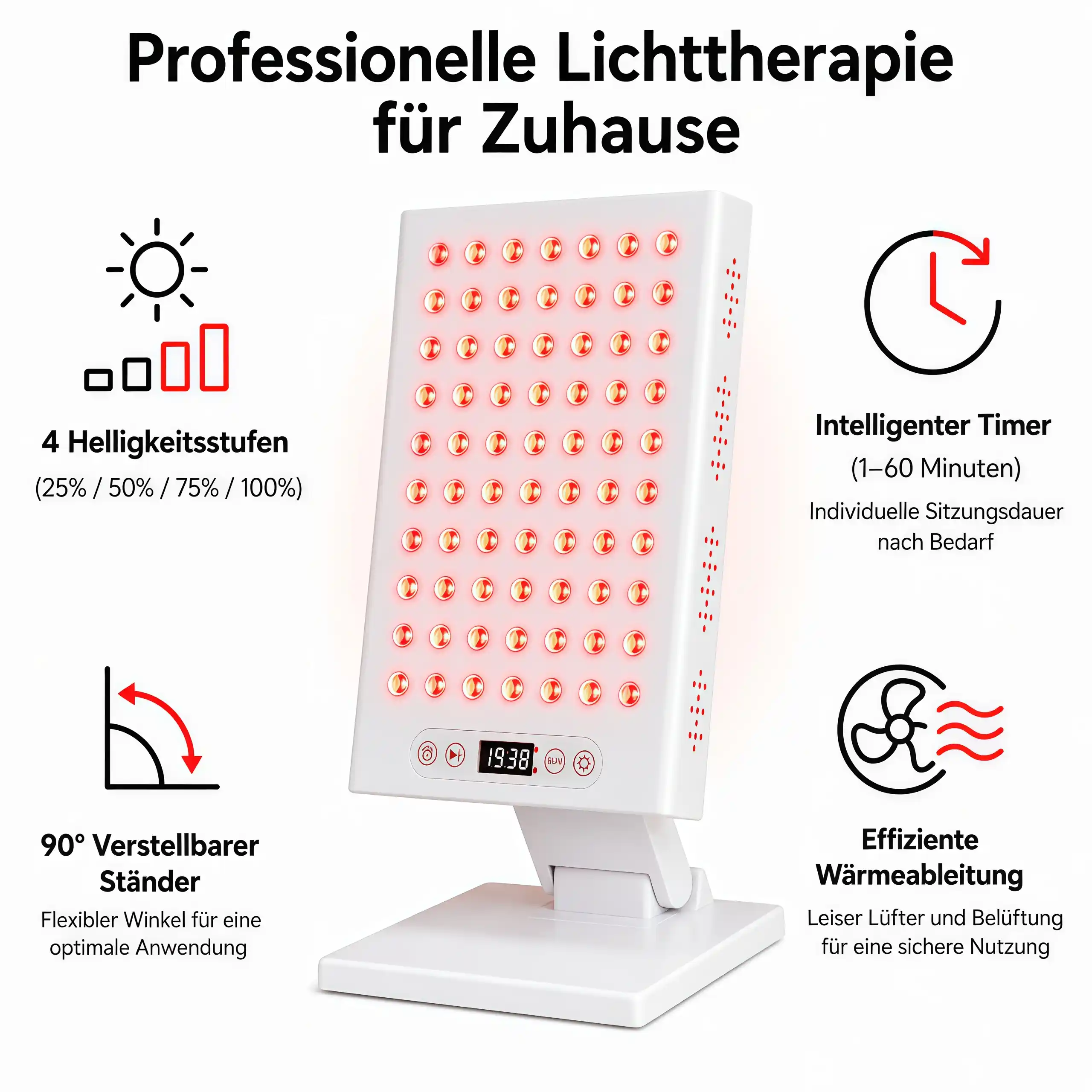 KEEPVA LumaPro 400 LED-Rotlichttherapie-Panel
