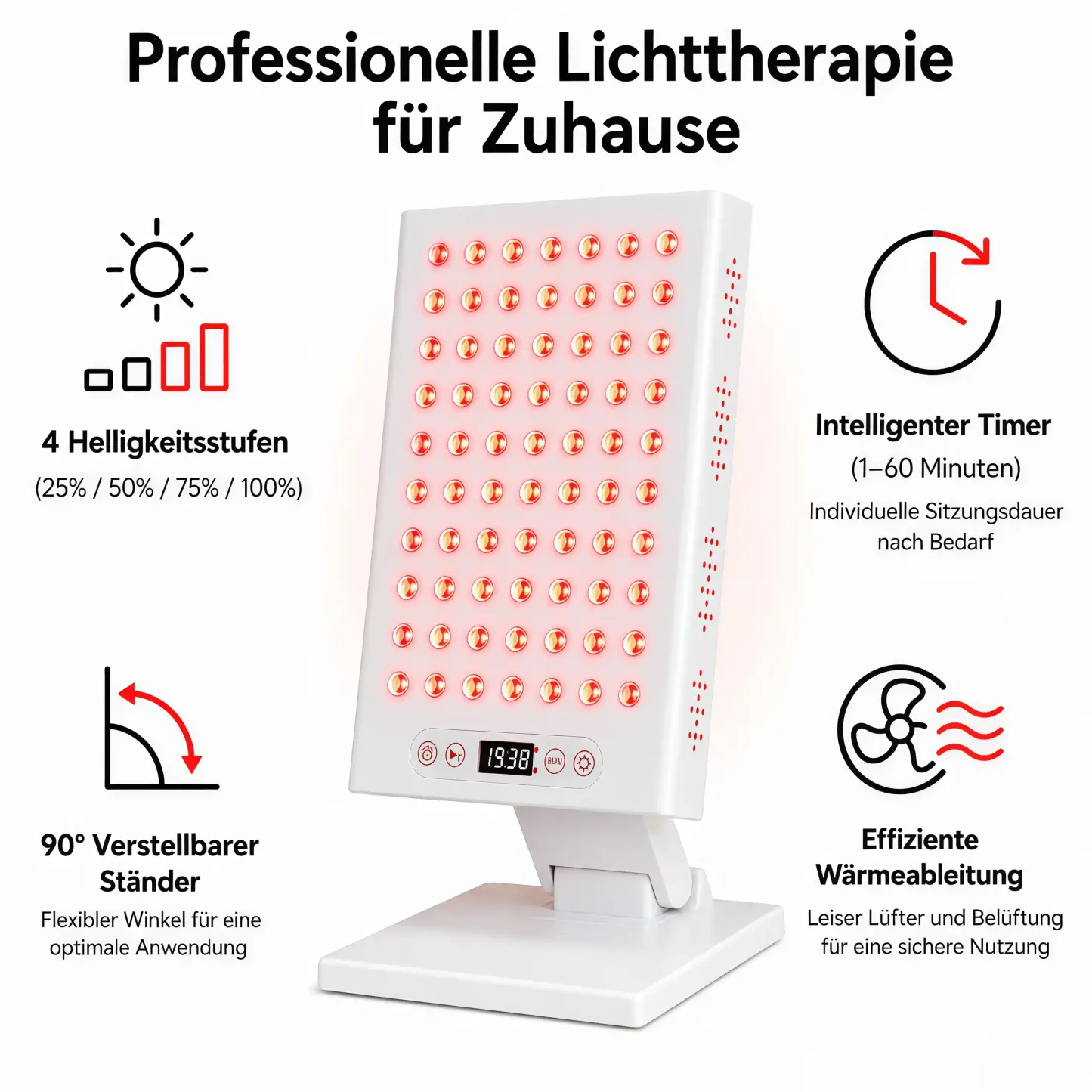 KEEPVA LumaPro 400 LED-Rotlichttherapie-Panel