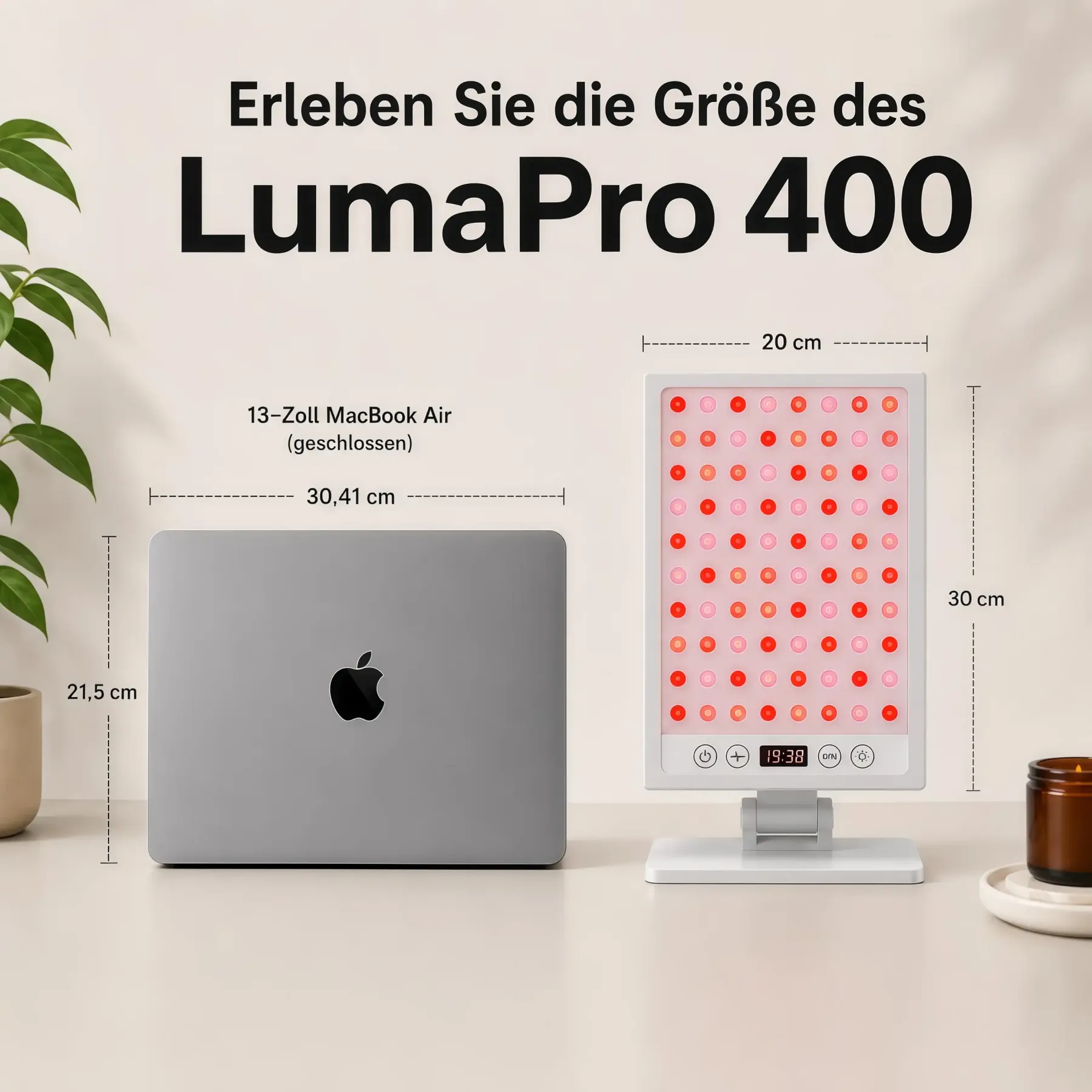 KEEPVA LumaPro 400 LED-Rotlichttherapie-Panel