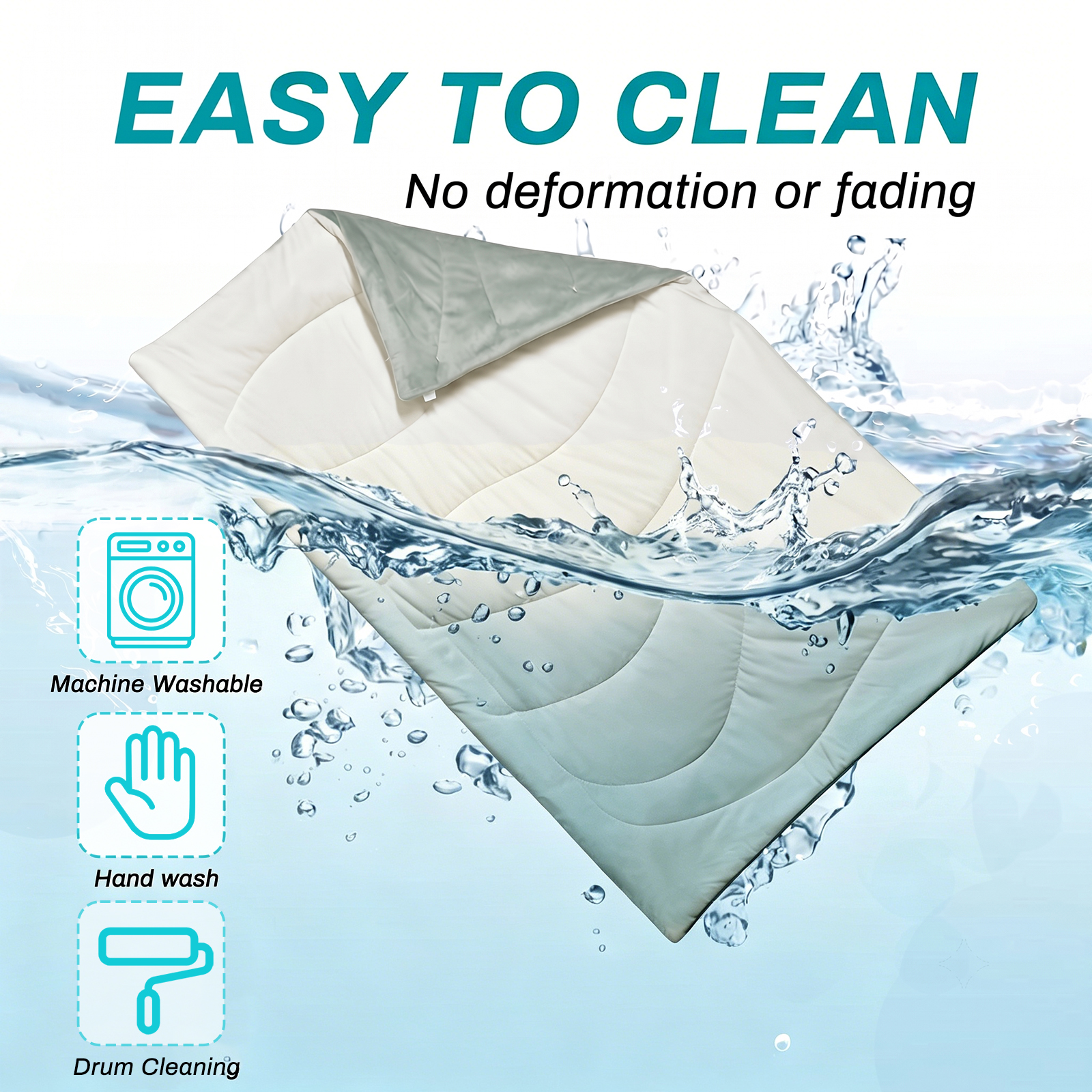 MQAAUP 2-in-1 Pet Cooling Mat for Large Dog , 36*23in Breathable Summer Washable Cold Pet Blanket, Soft Durable Self Cooling Dog Mat for Hot Weather