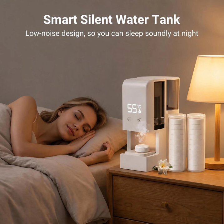 MQAAUP Hot Face Towel Dispenser, Automatic Towel Heater Machine, Portable Towel Warmer, 5‑10s Fast Heating 55°C Constant Temp, 500ml Water Tank with 2 Rolls of Towels for Spa Bath Household Use