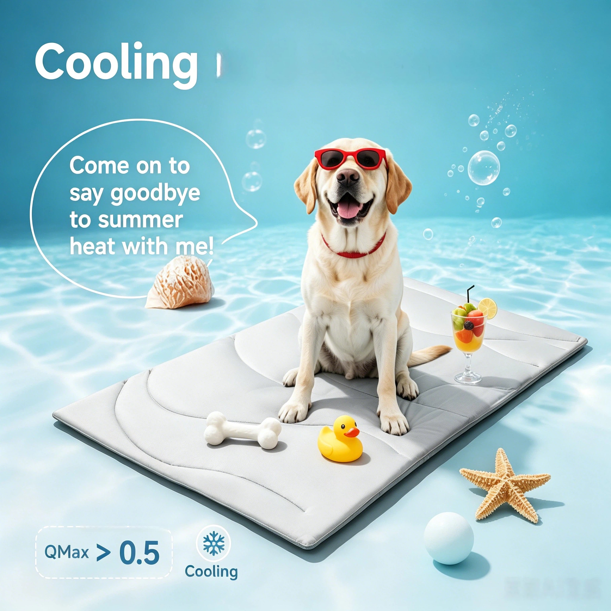 MQAAUP Premium Pet Cooling Mat for Large Dog, 48*28in Breathable Summer Washable Cold Pet Blanket, Soft Durable Self Cooling Dog Mat for Hot Weather