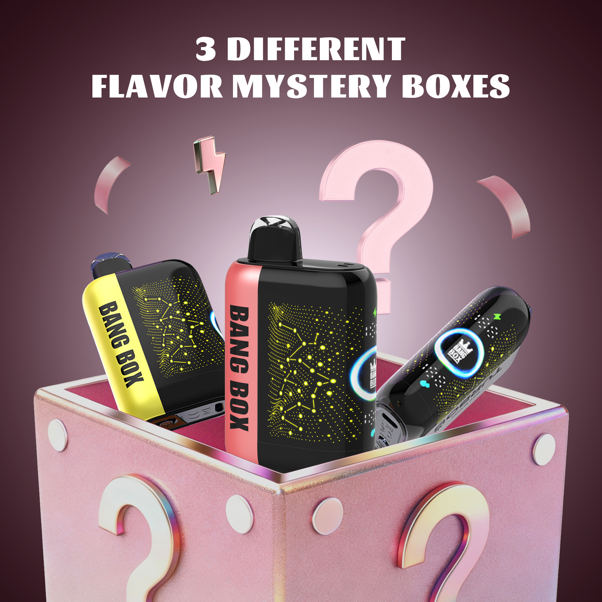 🎁3 db-os BANG BOX 42000 Puffs 3 in1 Flavor Disposable Vape – Titokdoboz árzuhanás!