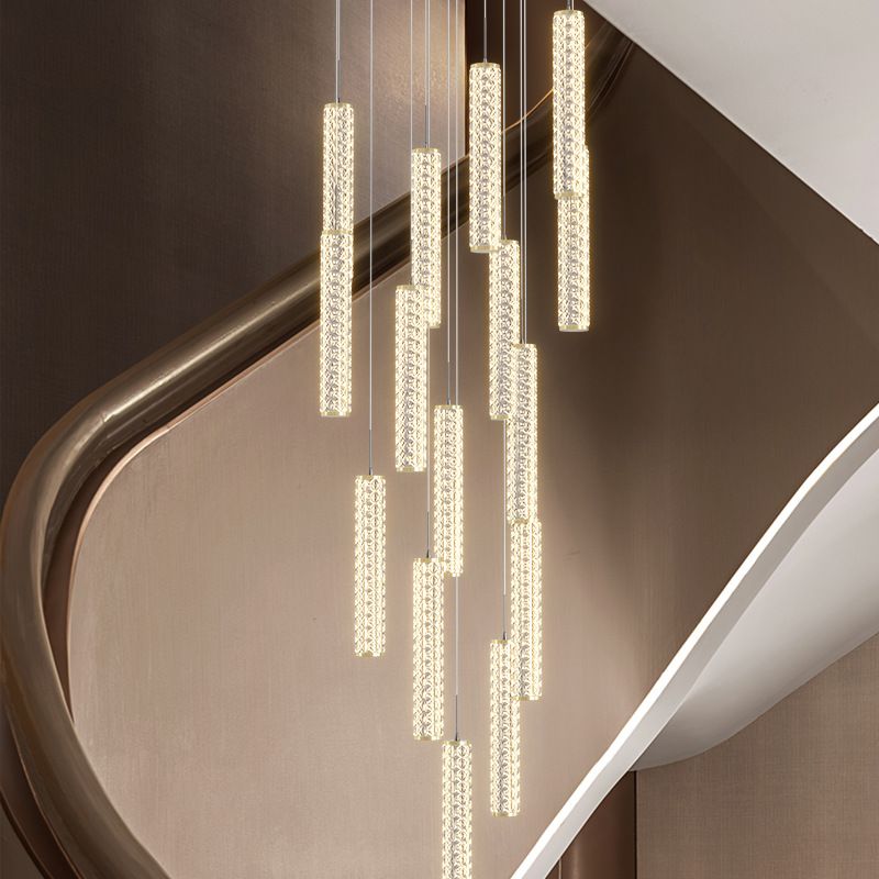 Translucent LED Ceiling Light with Geometric Shade and 3-Level Dimming