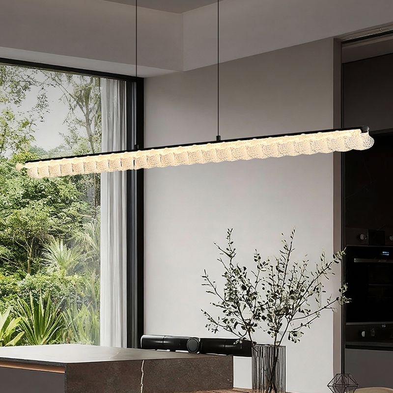59-Inch 2-Light Polygonal Pendant Light with Adjustable Hanging Length and 3 Colour Temperatures