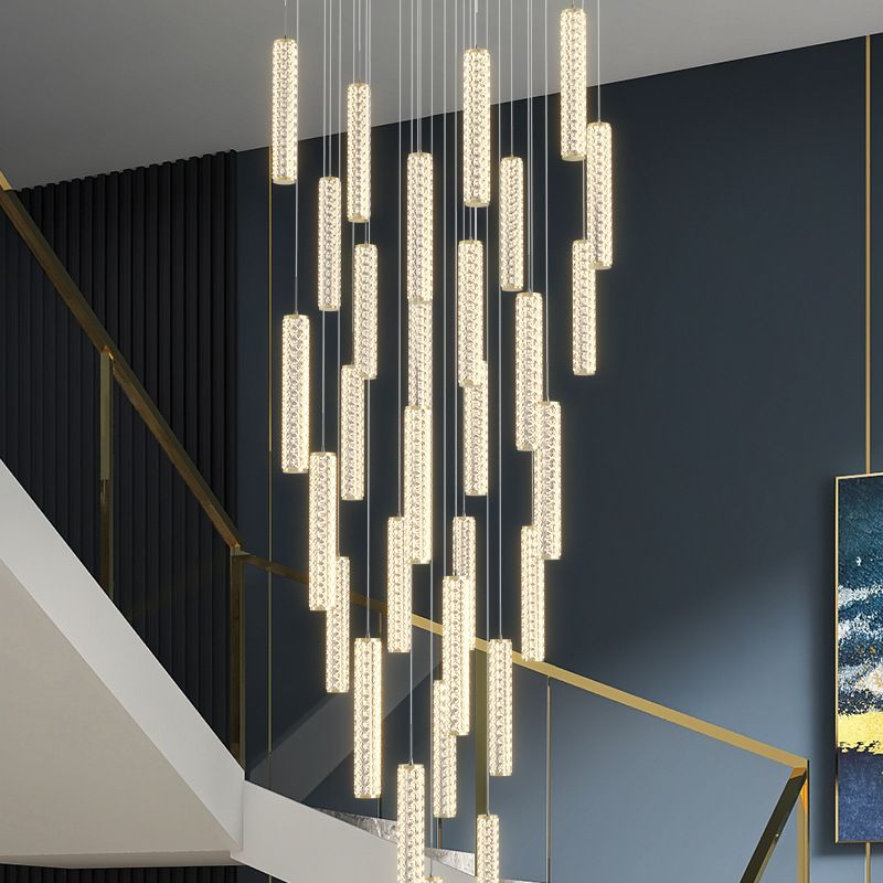 Translucent LED Ceiling Light with Geometric Shade and 3-Level Dimming