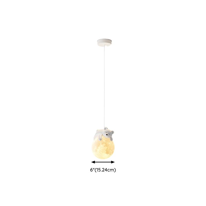 White LED Geometric Ceiling Light with Resin Shade and 3-Level Dimming