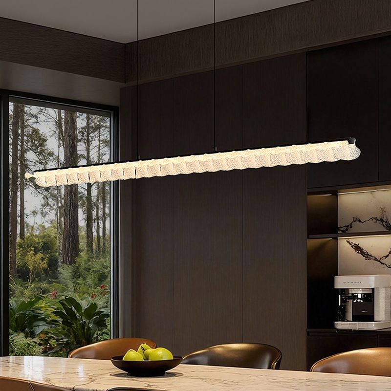 59-Inch 2-Light Polygonal Pendant Light with Adjustable Hanging Length and 3 Colour Temperatures