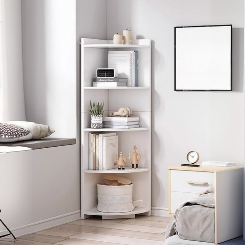 Modern Corner Cabinet with Storage Shelves