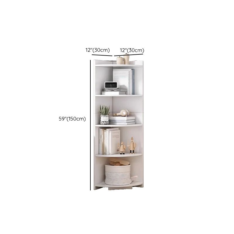 Modern Corner Cabinet with Storage Shelves