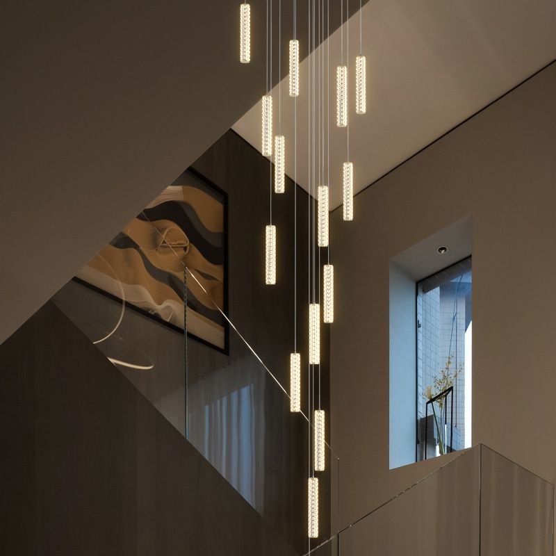 Translucent LED Ceiling Light with Geometric Shade and 3-Level Dimming