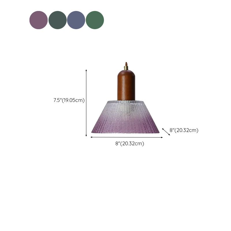 Green Geometric Ceiling Light with Glass Shade and Modern Design