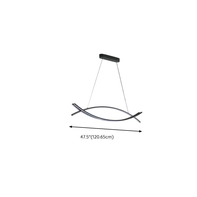 47.5-Inch 3-Light Polygonal Kitchen Island Pendant Light with Adjustable Hanging Length and 3 Colour Temperatures