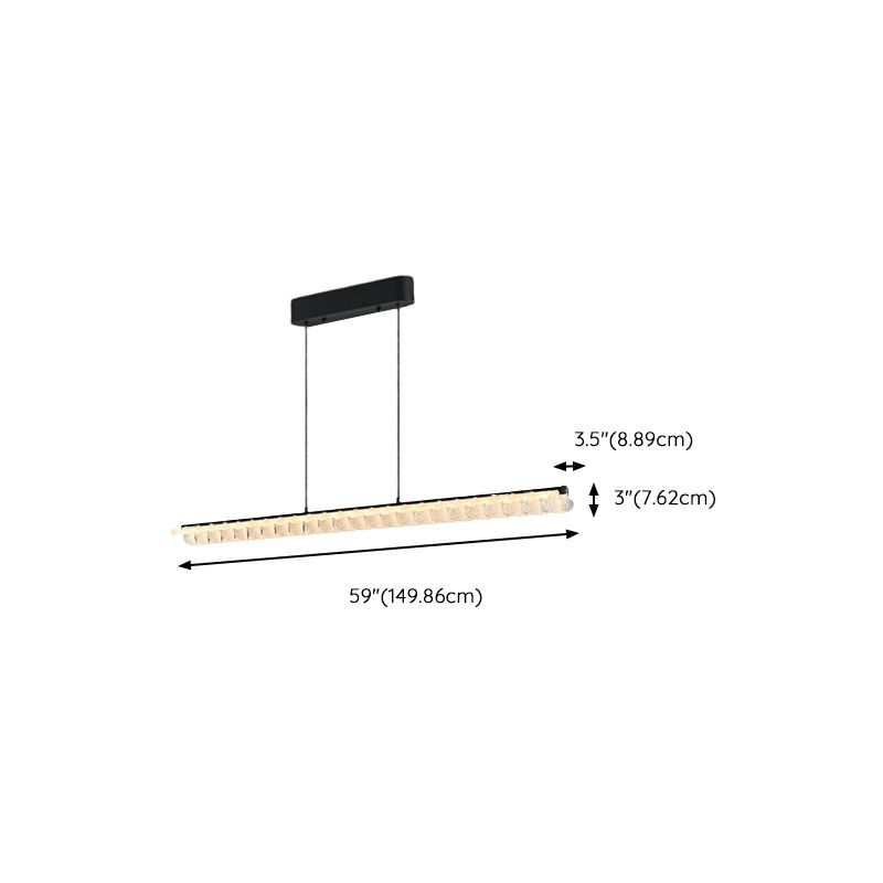59-Inch 2-Light Polygonal Pendant Light with Adjustable Hanging Length and 3 Colour Temperatures