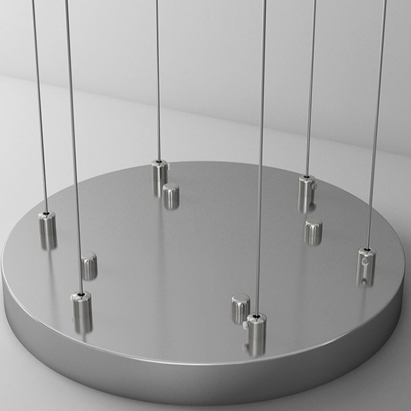Translucent LED Ceiling Light with Geometric Shade and 3-Level Dimming
