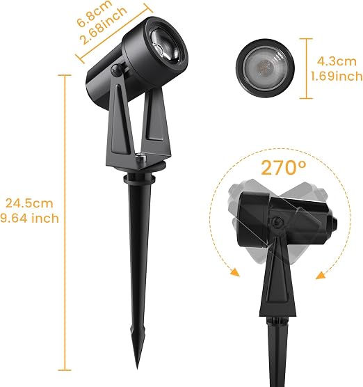 10 Pack 32M/105FT Garden Lights Mains Powered with Adapter [Energy Class F]