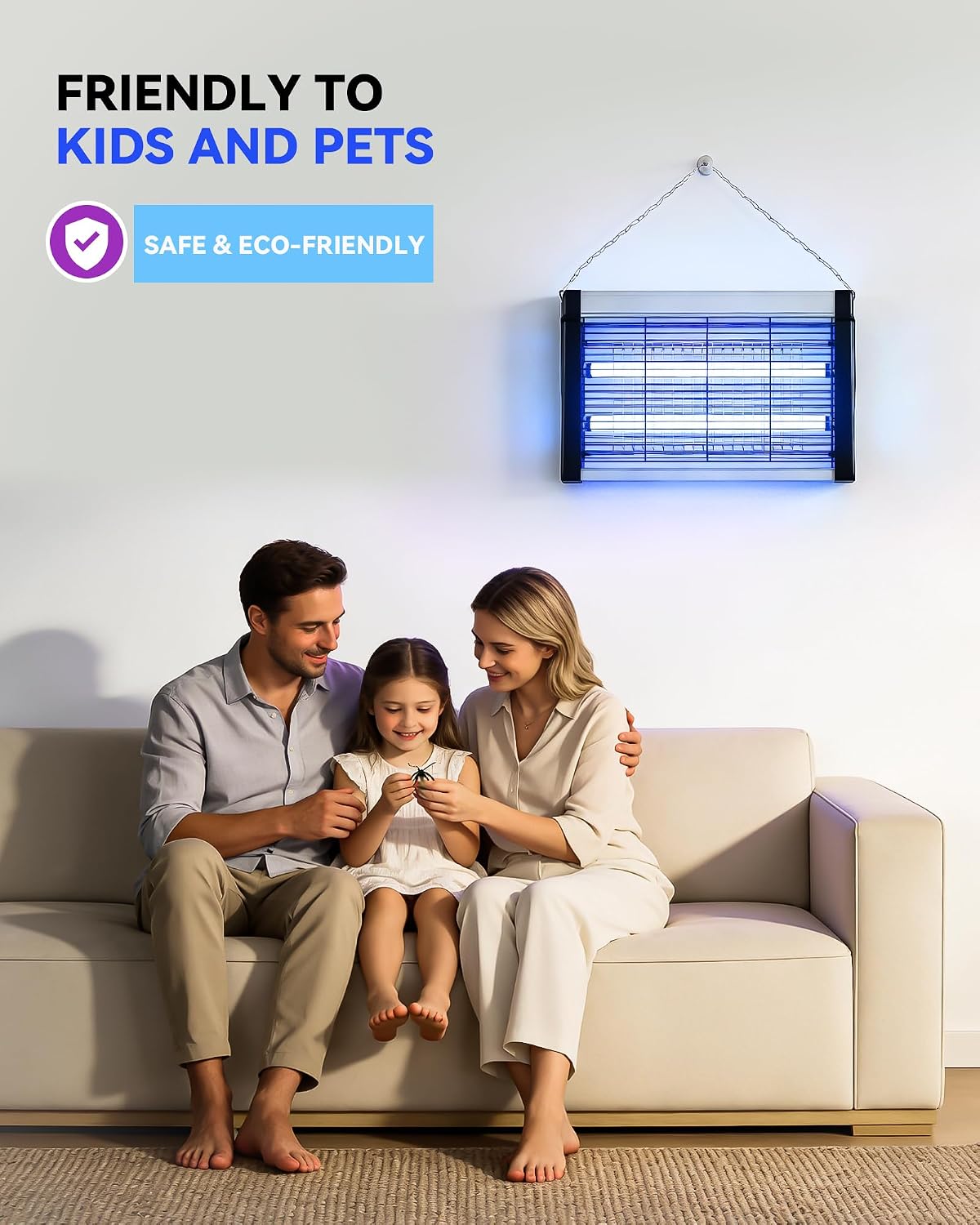 Fly Zapper Electric Indoor: 3500V High-Voltage Insect Killer