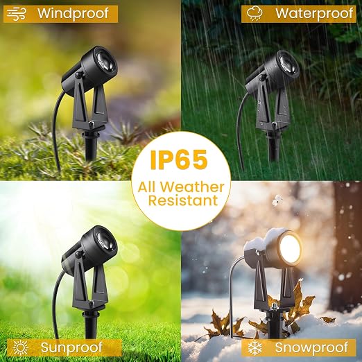 10 Pack 32M/105FT Garden Lights Mains Powered with Adapter [Energy Class F]