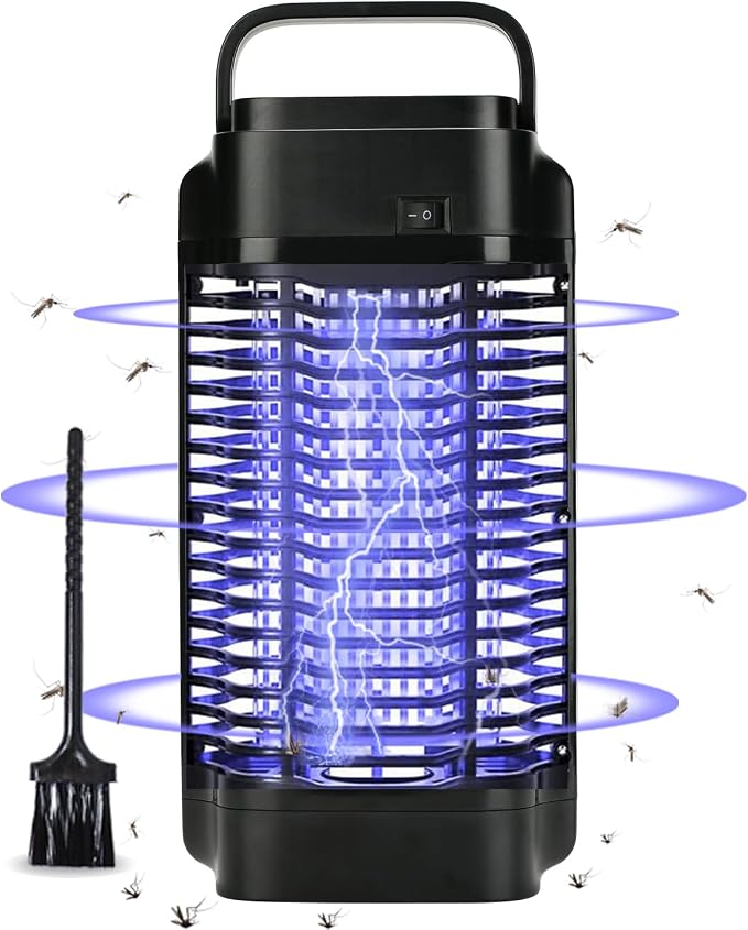 4200V Bug Zapper & Mosquito Killer Lamp, 18W Waterproof Electric Fly Zapper for Indoor Outdoor, Flying Insect Control Device for Garden Patio Home