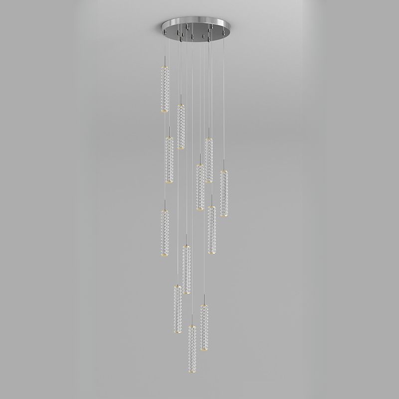 Translucent LED Ceiling Light with Geometric Shade and 3-Level Dimming