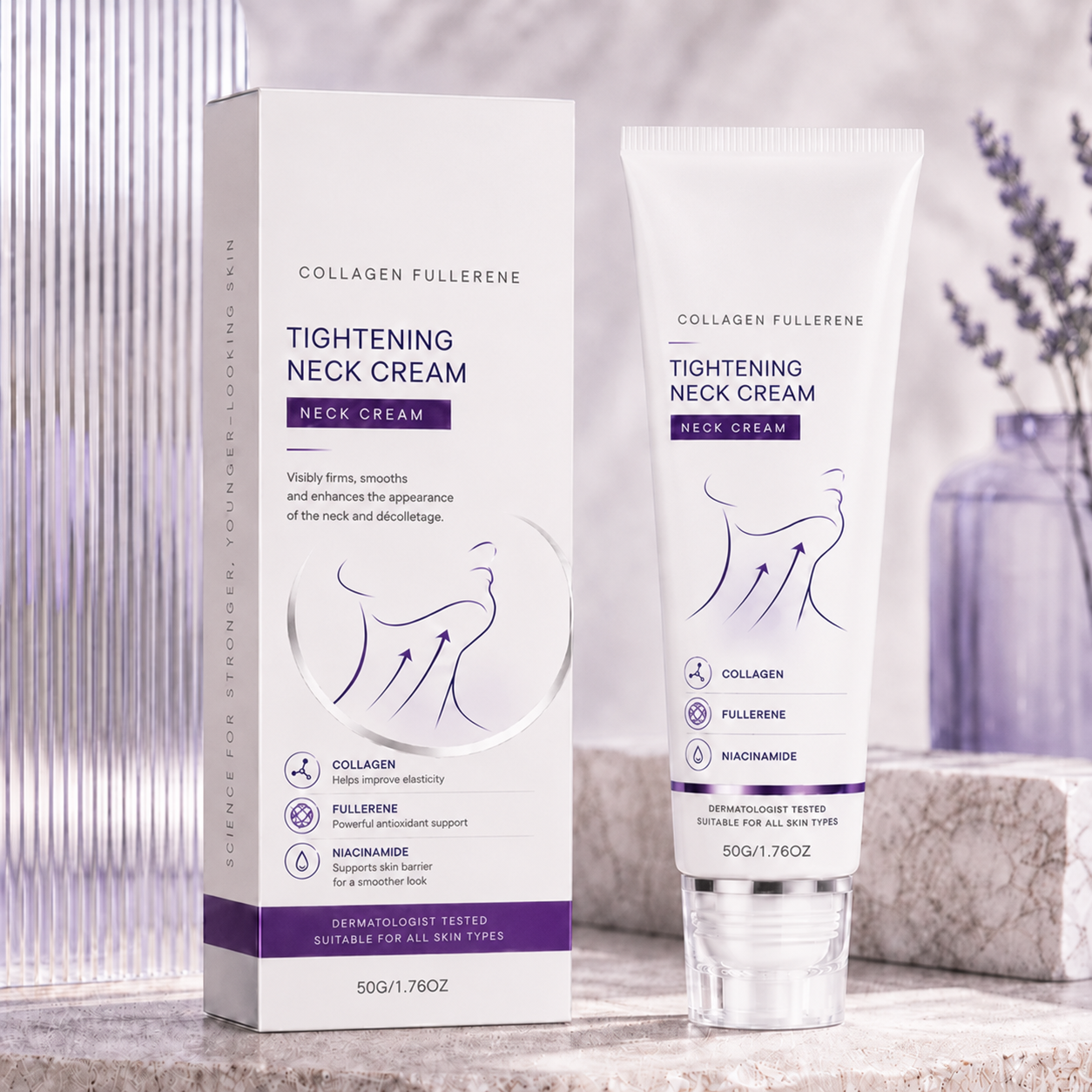 ✨Instant Neck Lift Cream — ✨ Infused with Retinol & Hyaluronic Acid | Firms the Neck, Reduces Wrinkles & Double Chin