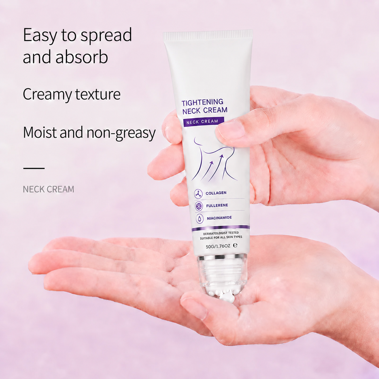 ✨Instant Neck Lift Cream — ✨ Infused with Retinol & Hyaluronic Acid | Firms the Neck, Reduces Wrinkles & Double Chin
