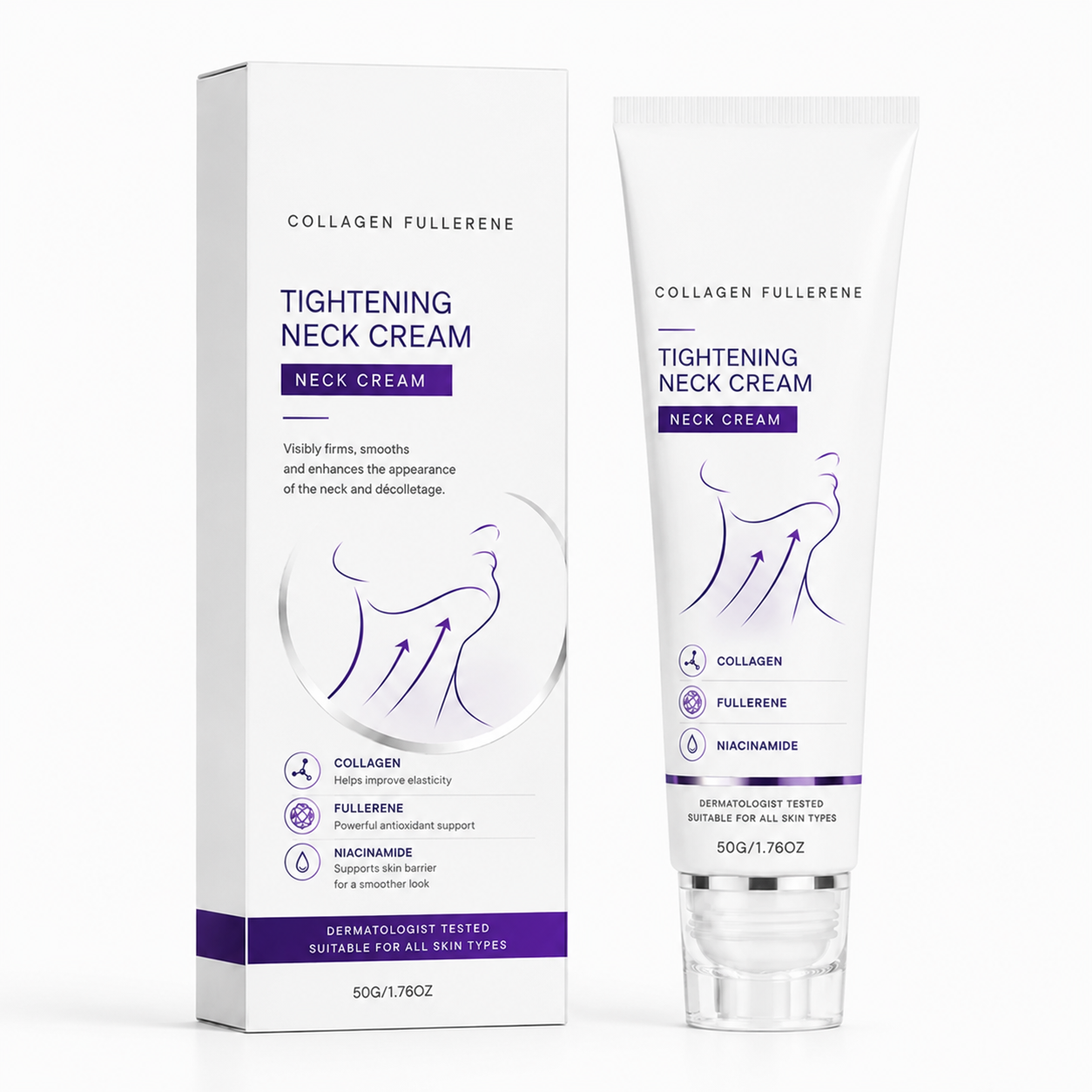 ✨Instant Neck Lift Cream — ✨ Infused with Retinol & Hyaluronic Acid | Firms the Neck, Reduces Wrinkles & Double Chin