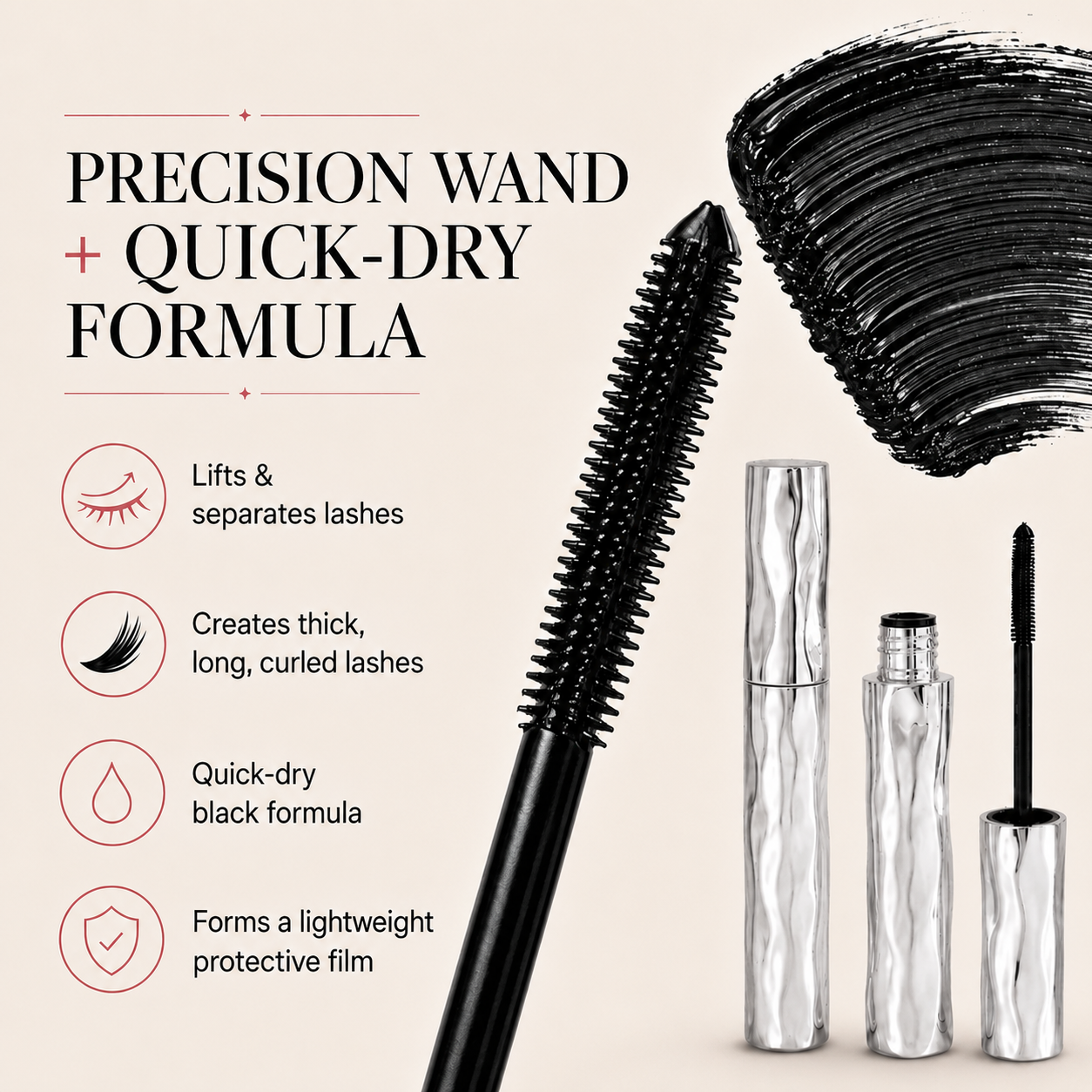 💜Waterproof Curling Lengthening Mascara
