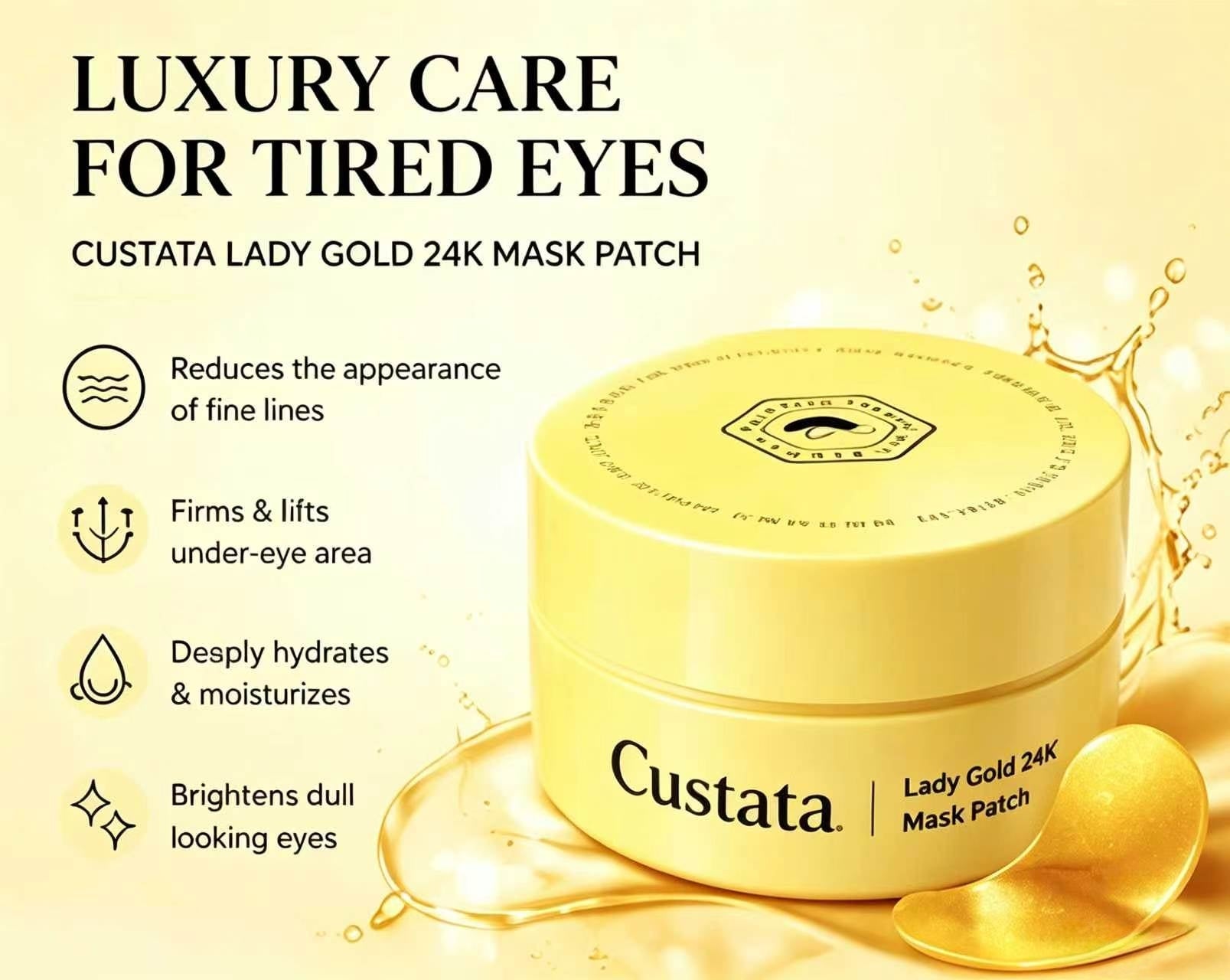 Custata 24K Gold Eye Mask