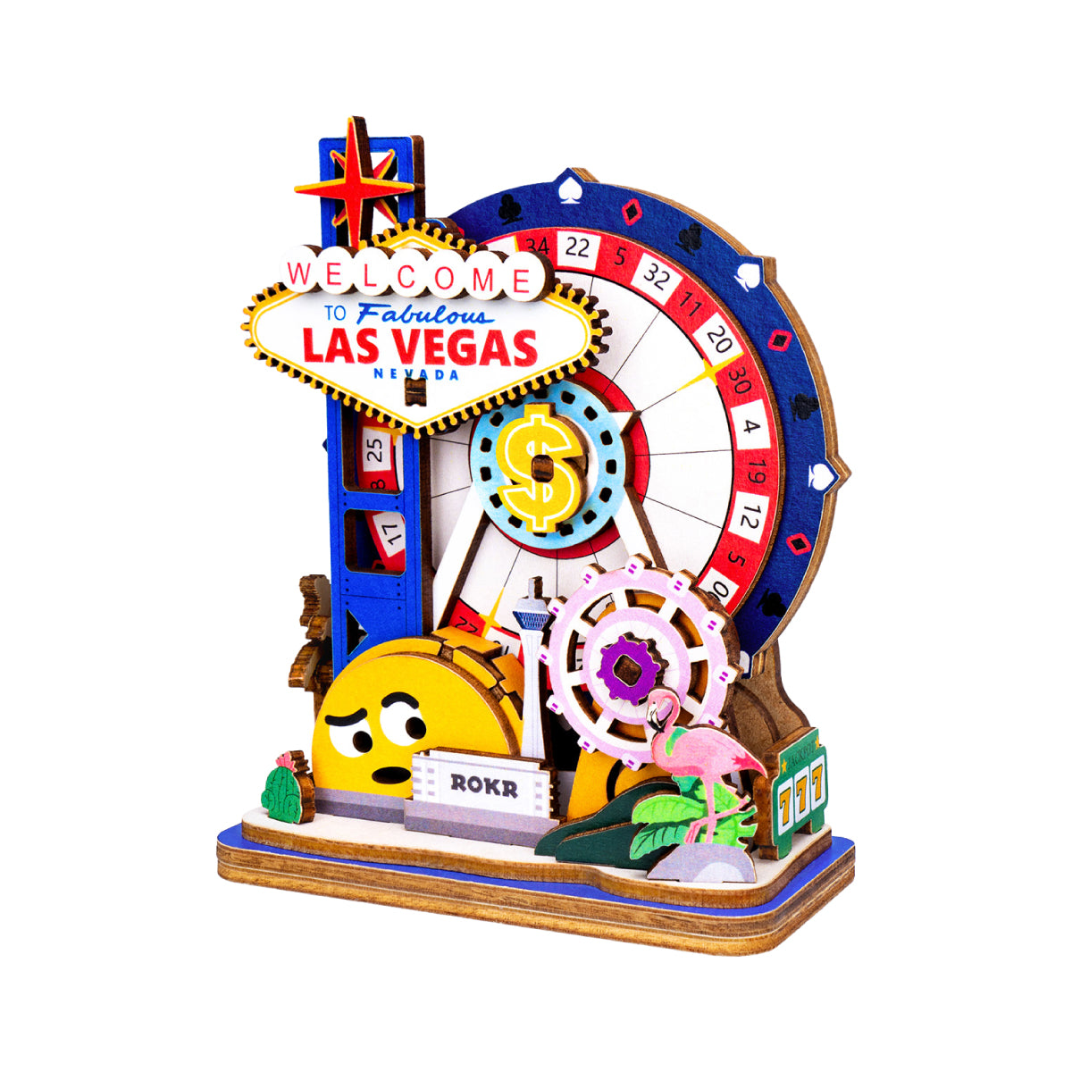 ROKR Vegas Never Sleeps MP07 als dekorativer Kühlschrankmagnet