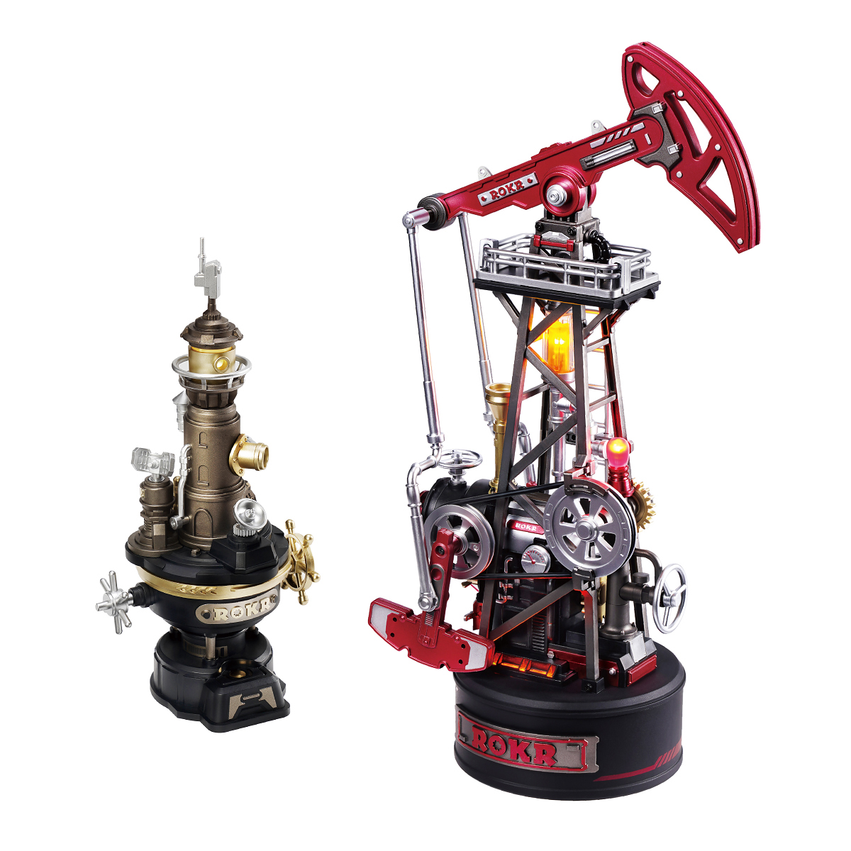 Faro conectado a la bomba extractora roja — CGM01