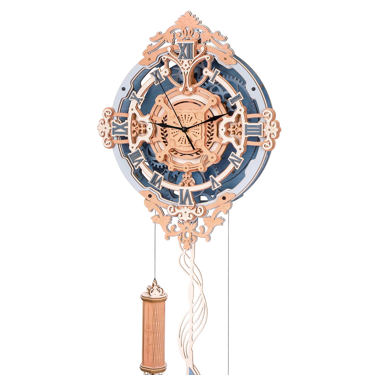 Vista completa del reloj y del péndulo — LC701