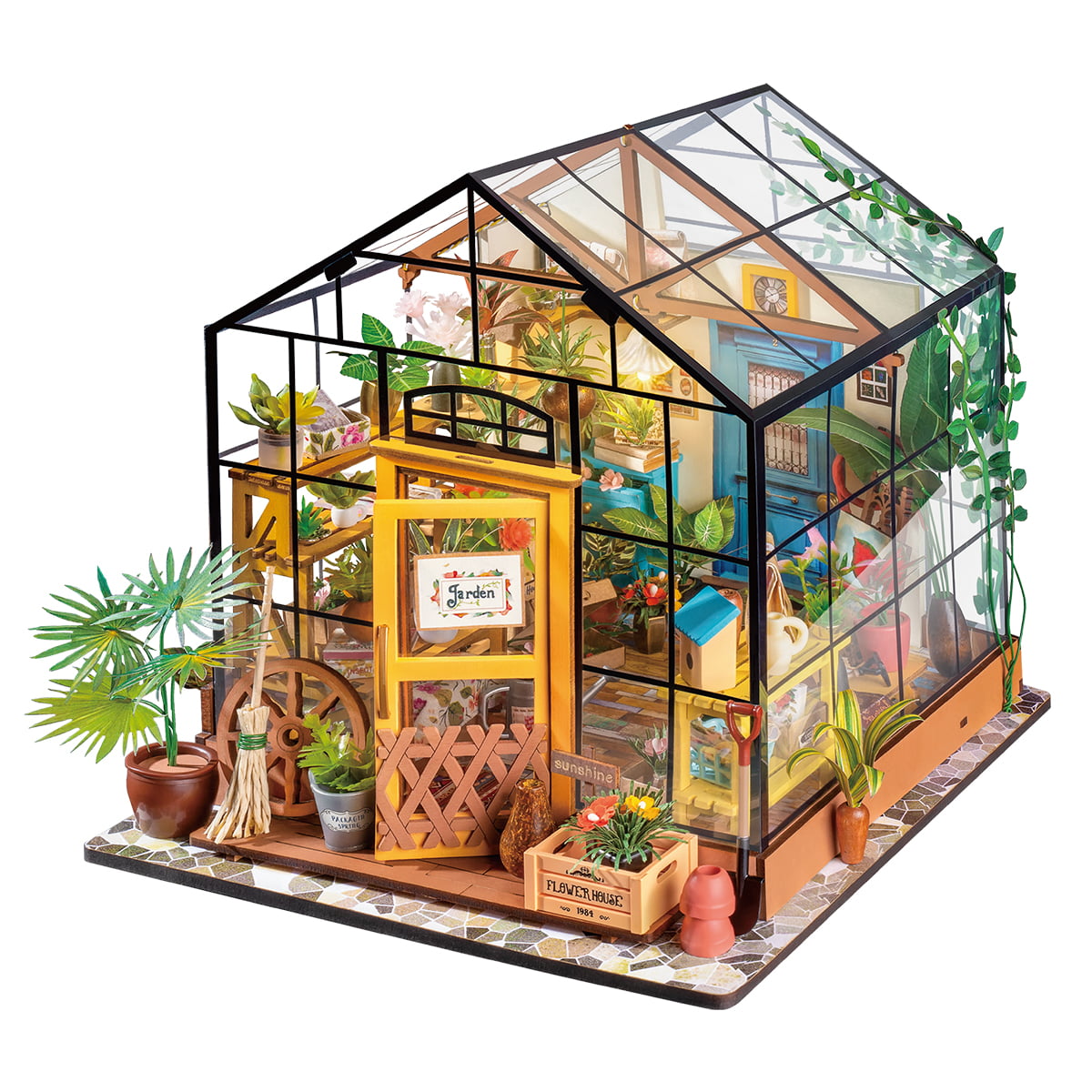 Rolife DIY Miniature House - Cathy's Flower House DG104 fond blanc vue du produit