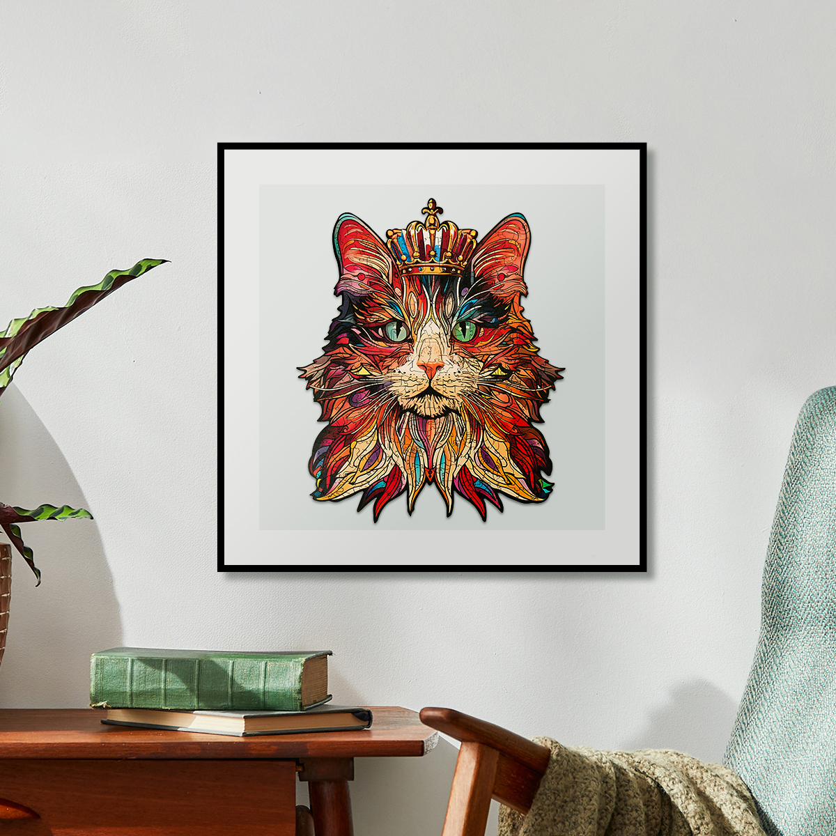 Puzzle en bois Rowood - Cat King TA002 image du héros du produit