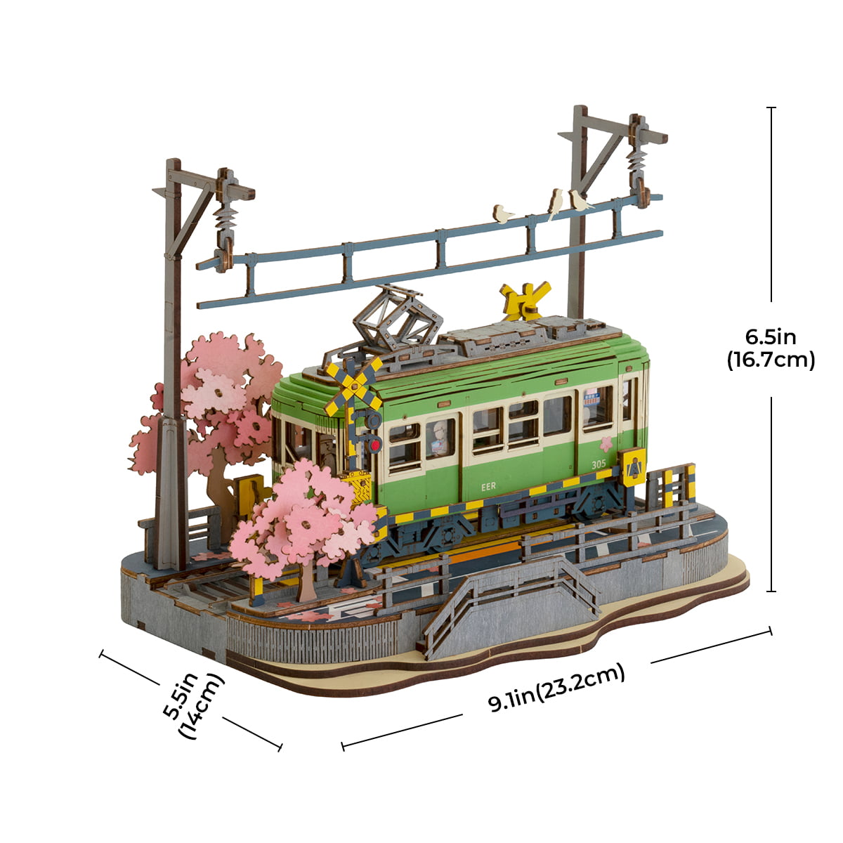 Puzzle en bois 3D Rolife - Sakura Journey TGS02 galerie image 7