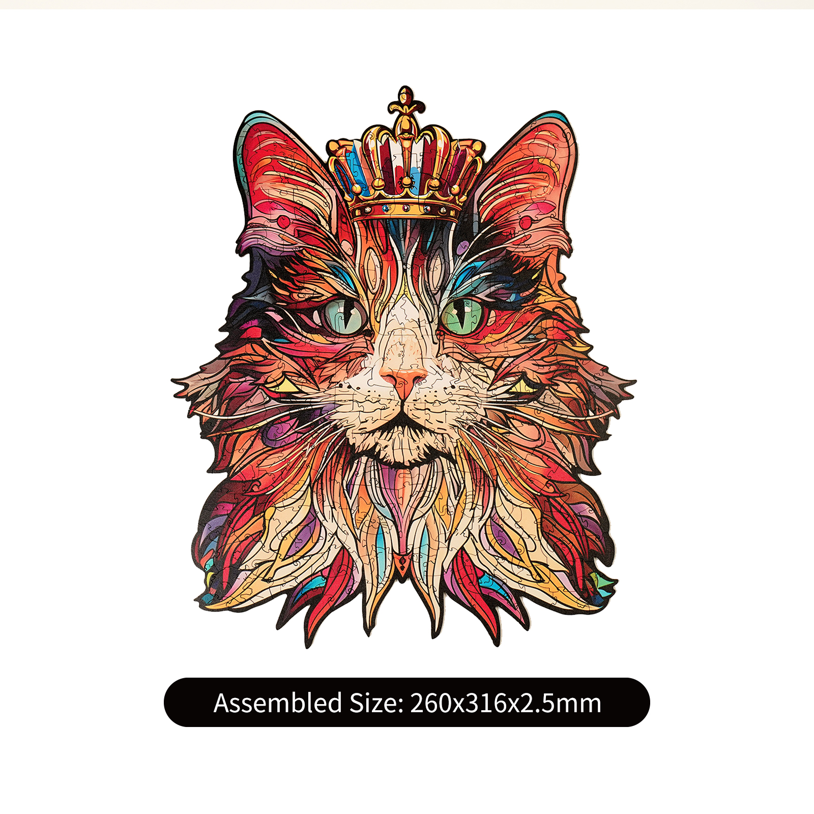 Puzzle en bois Rowood - Cat King TA002 galerie image 4