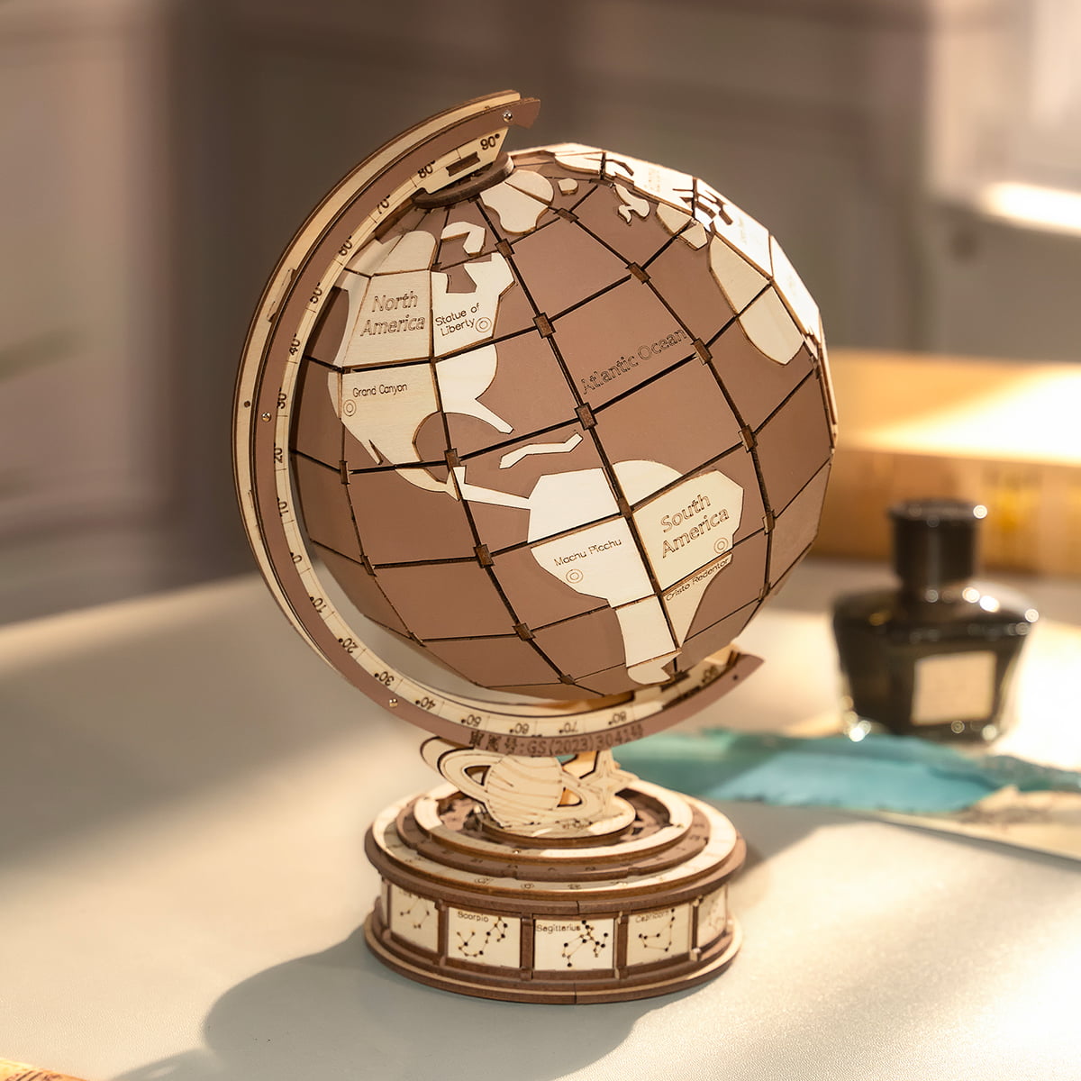 Puzzle en bois 3D Rolife - Global Wonders TGM01, galerie d'images 1