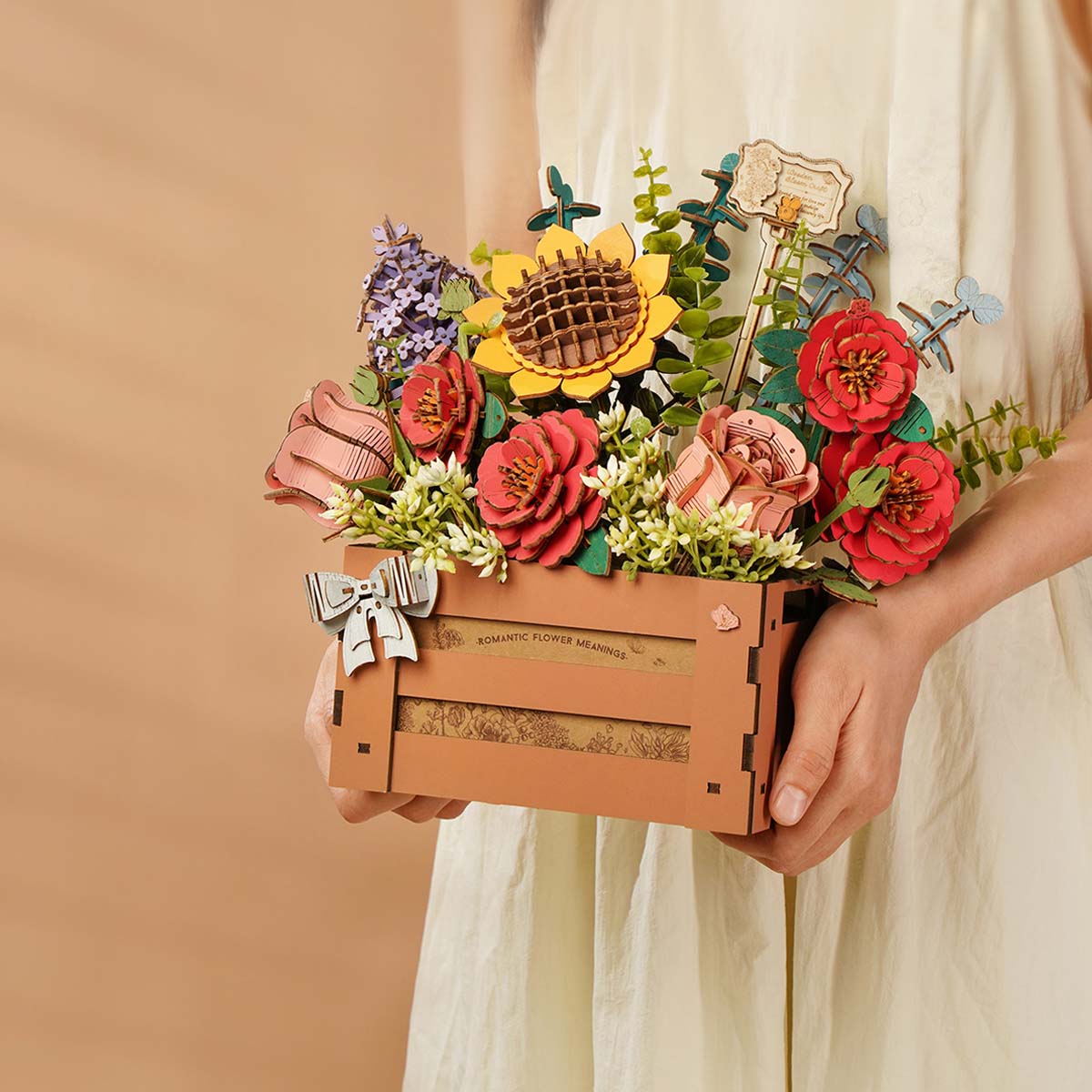 Rowood DIY 3D Puzzle - Bo?te à fleurs en bois TW02H autre vue du produit