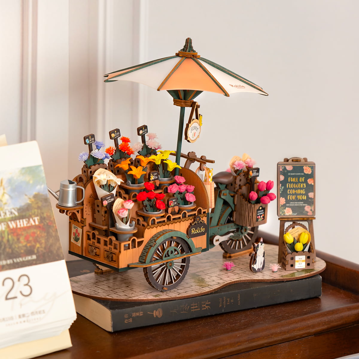 Rolife Puzzle en bois 3D - Bloosom Cart TGS03 galerie image 3
