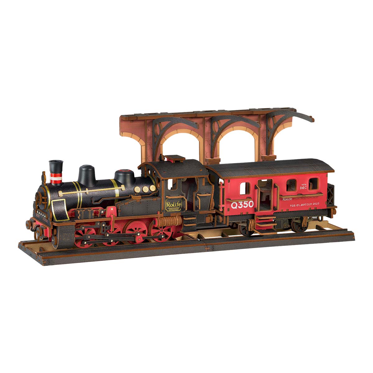 Puzzle en bois 3D Rolife - Steam Journey TGS01 galerie image 2