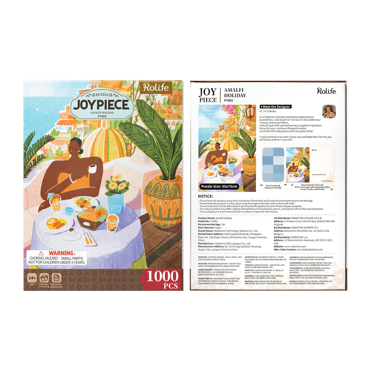 Puzzle Rolife 1000 pièces - Amalfi Holiday PT005 galerie image 9