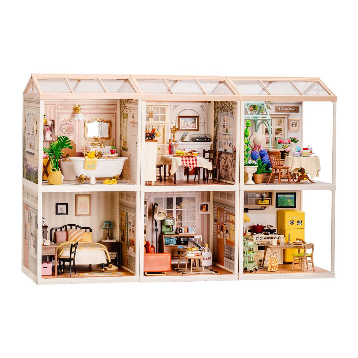 Rolife Super Creator Maison miniature 6 en 1 à six grilles, image de la galerie 4