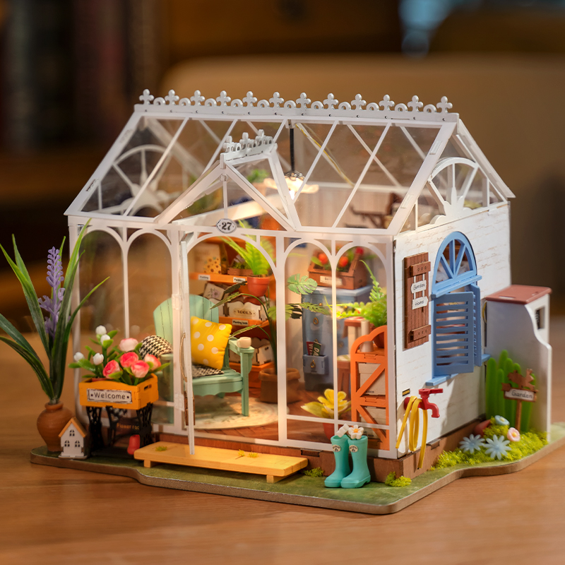 Rolife Miniature House - Scène d’affichage de table Dreamy Garden House DG163