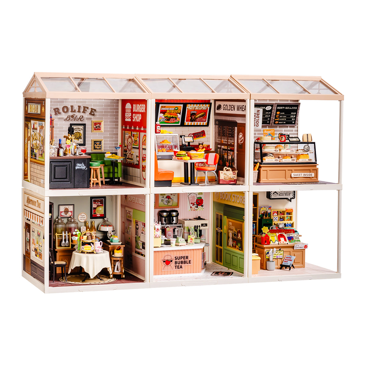 Rolife Super Creator Miniature House 6 en 1 Six Grid image du héros du produit