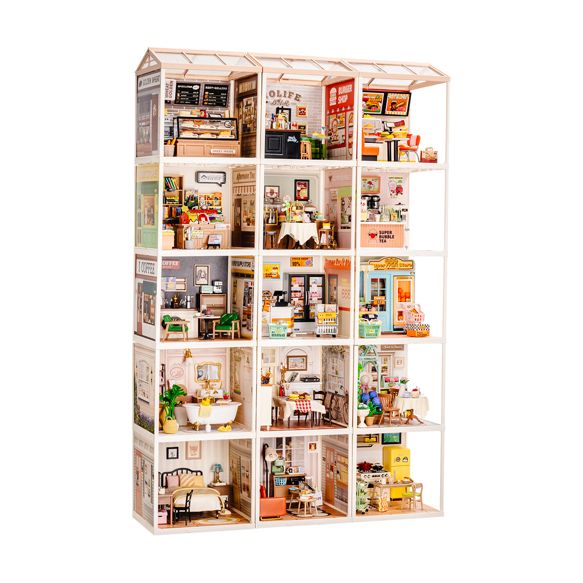 Image du héros du produit Rolife Super Creator 15 en 1 Miniature House