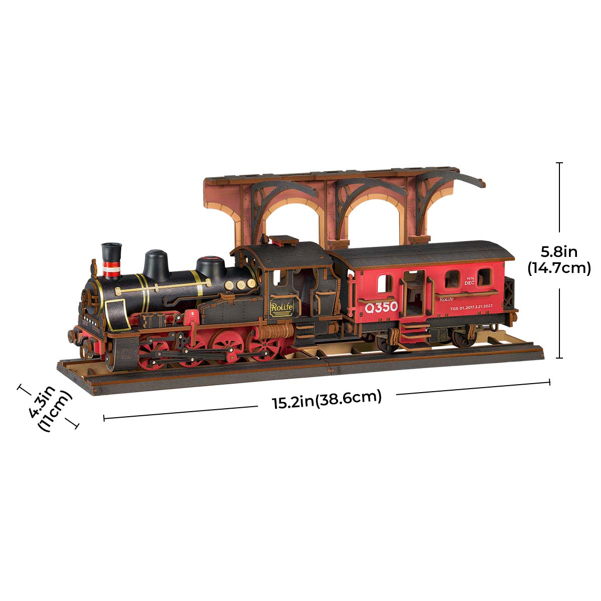 Puzzle en bois 3D Rolife - Steam Journey TGS01 galerie image 6