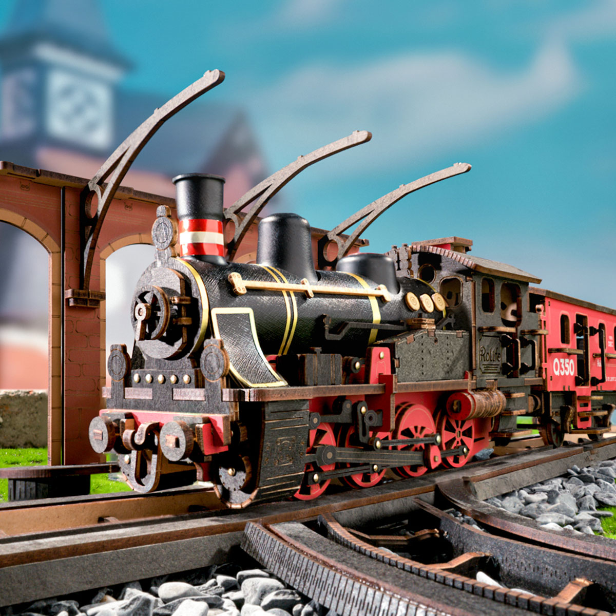 Puzzle en bois 3D Rolife - Steam Journey TGS01 galerie image 5