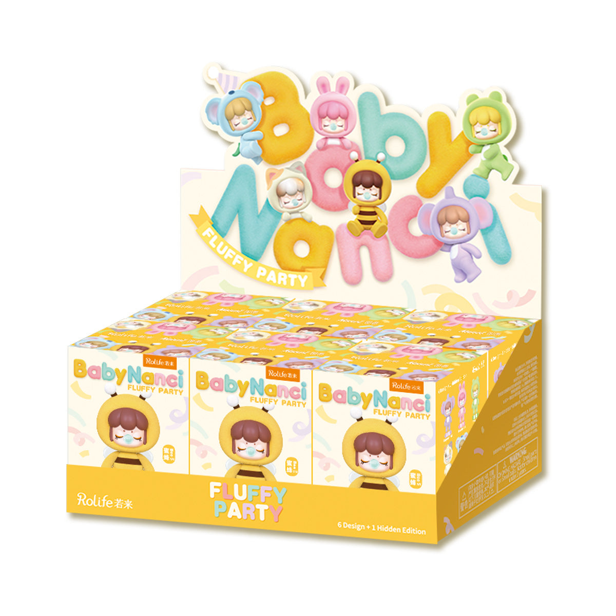 Vitrine de bo?te aveugle BabyNanci Fluffy Party sur fond blanc