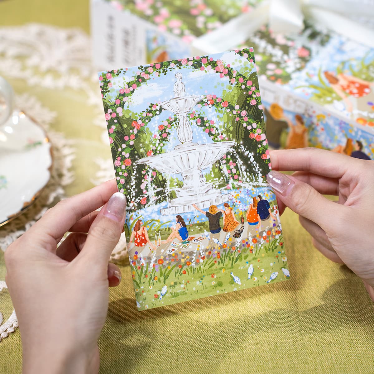 Rolife Puzzle 1000 pièces – Fontaine de l'après-midi PT001, galerie d'images 4